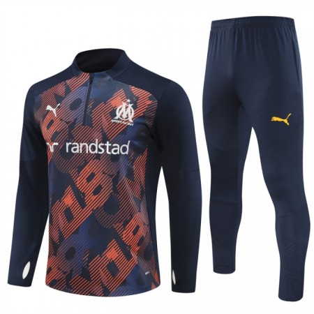 Olympique de Marseille Trainings Sweatshirt Kwart-Zip 2024-25 Navy Olympique de Marseille Trainings Sweatshirt Kwart-Zip 2024-25 Navy